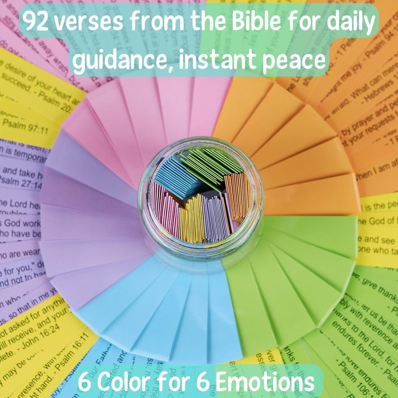 SOLMAYCO Bible Verse Jar for Niece – 92 Scriptures of Love, Faith & Encouragement | Christian Easter Gift for Teen Girls | Spiritual Affirmation Jar | Birthday or Easter Gifts from Aunt, Uncle, or Family - Image 3